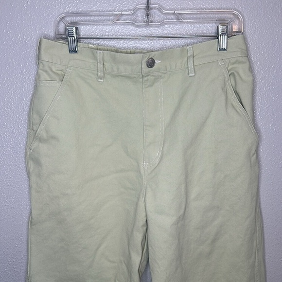 OBEY Women's Brighton Crop Carpenter Pant In Cucumber Size 30 - Picture 3 of 7